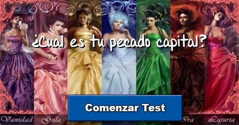 ¿Cual es tu pecado capital?