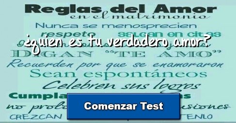 ¿quien es tu verdadero amor? 