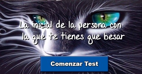 La inicial de la persona con la que te tienes que besar